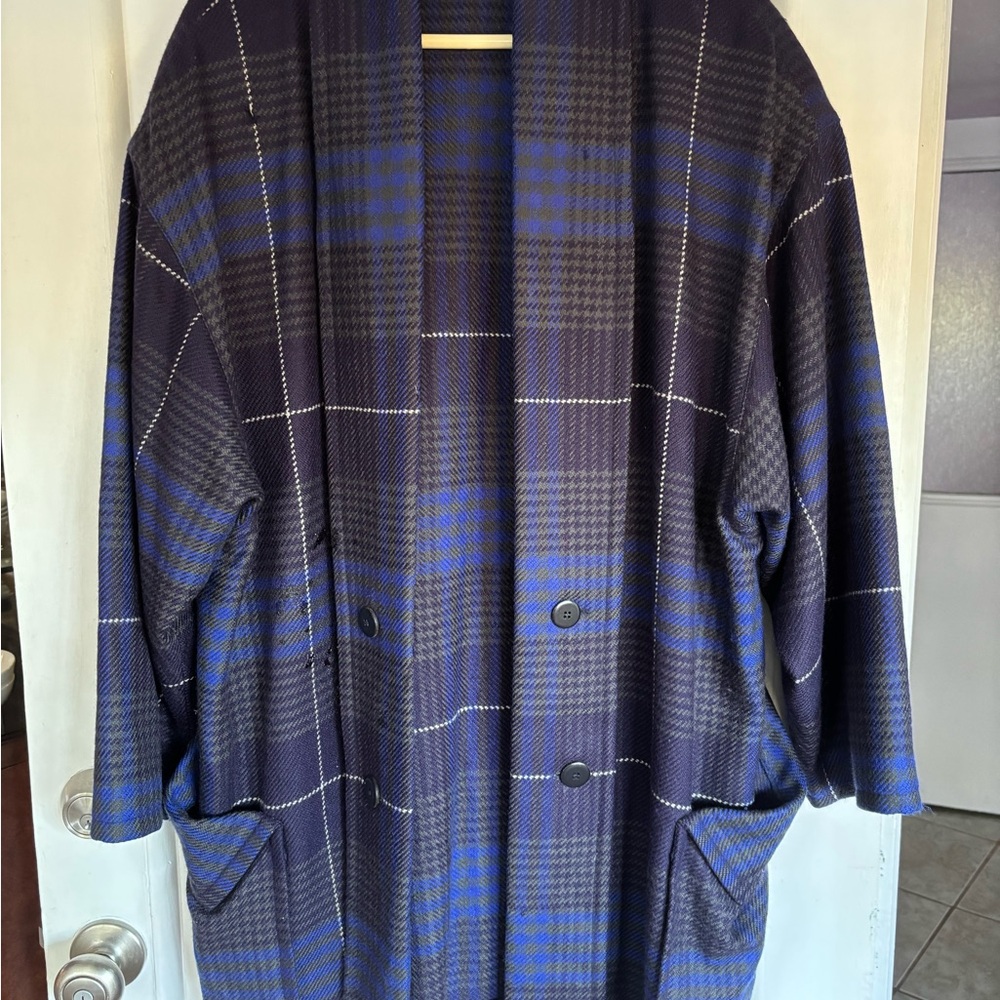 LAUREL unlined wool coat.
